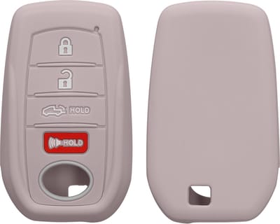 kwmobile autosleutel hoesje geschikt voor Toyota Venza Highlander Tundra Corolla 2019-2024 Autoschlüssel hoes - TPU autosleutel behuizing - Beschermende auto sleutel case - Sleuteletui in lila wolk