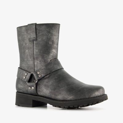 Blue Box meisjes biker boots zilver - Maat 29