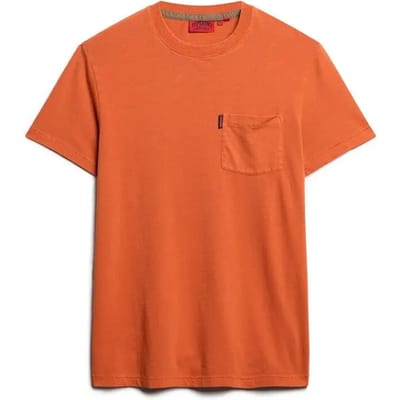 Superdry - Essential Washed T-shirt met borstzak - Heren - T-shirts