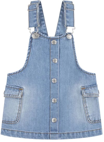 Levi´s ® Kids Cargo Pocket Mouwloze Jurk Blauw 12 Months Meisje