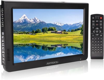 Draagbare Digitale TV - Mini Televisie - Onderweg Kijken - Ingebouwde Batterij - 10 Inch Scherm - Zwart