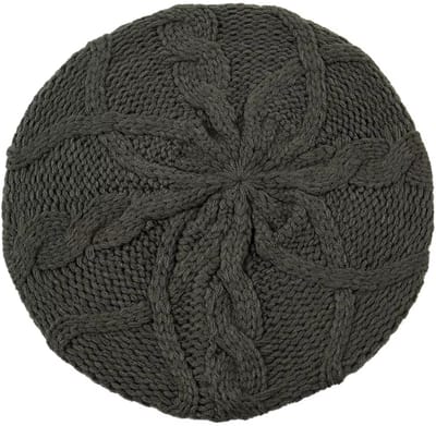 Dames Baret Muts Franse Stijl – Gebreide Baret Hoed Effen Kleur, Lichte Lente & Herfst Muts voor Vrouwen, Mode Hoed Dames-GRIJS