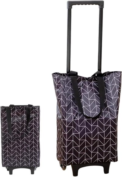 Inklapbare steekwagen - Bagagekar Trolley - Eenvoudig Transport - Wendbaar Wiel Systeem - 9.6 x 37.2 x 9.6 cm - Meerkleurig