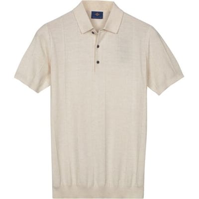 Baileys – Heren – Poloshirt – Gebreid – Korte mouwen - Polo – Off-white - 615781-125
