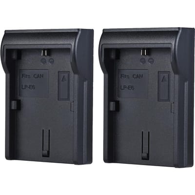 2 stks LP-E6 Batterij Plaat voor Neweer Andoer Dual/Vier Kanaals Batterij Oplader voor Canon EOS 5DII LP-E6 gray