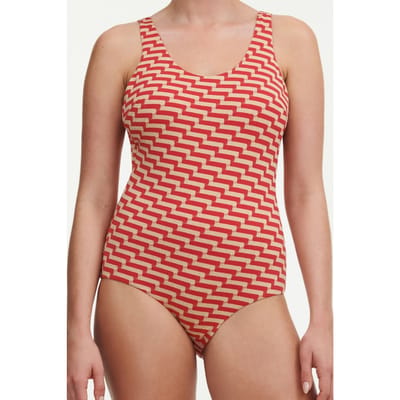 Femilet Sw 1p Wf Tshirt Golden Red Größe: 36 | Badeanzüge Outlet | Damen | Rot