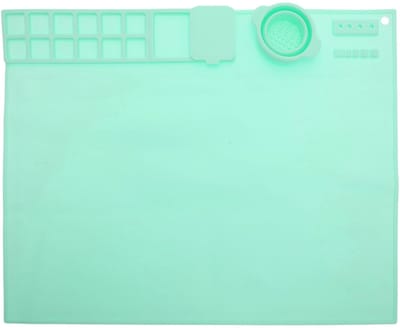 Dailygoods- Knutselmat Siliconen - Antislip Onderkant - Rechthoekige Schildermat - Duurzaam - Creatieve Activiteiten - Hoogwaardig Materiaal - Werkmat