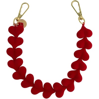 123watches Telefoonkoord Fluwee - rood - goud - Geschikt voor iPhone en andere smartphones