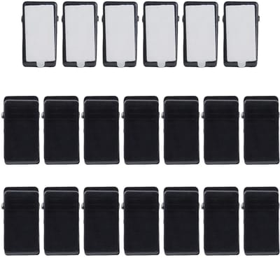 acrylclips, 20 stuks, mini-clips, zelfklevende clips, geschikt voor thuis, kantoor, school