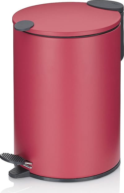 Pedaal Afvalemmer, 3 L, Pastel Rood - Kela | Mats