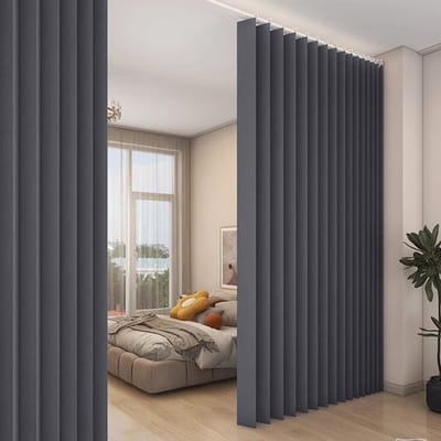 Verduisterende Gordijnen - Qelus - Gordijn Kant en Klaar - Blackout Curtains met Metalen Haken -B 254 x H241cm - Donkergrijs - 1 stuks