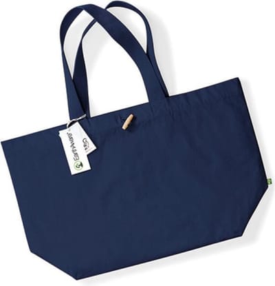 Westford Mill EarthAware® Organic Marina Bag XL WM855 - French Navy - 40 x 39 x 19 cm