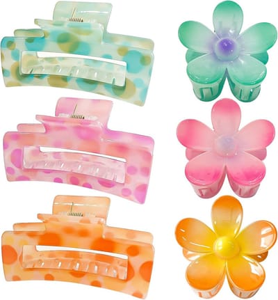 Grote en Middelgrote Haarspeldjes Set - Antislip Klauwclips voor Dik en Dun Haar