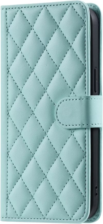 Hoesje geschikt voor iPhone 11 - Bookcase - Pasjeshouder - Koord - Kunstleer - Turquoise