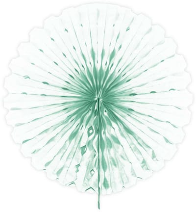 Folat - Papieren waaier Mint green 45 cm