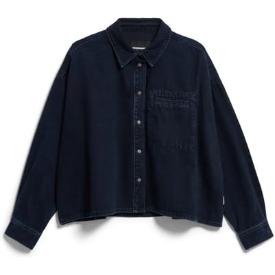 relaxed fit jeansblouse van puur katoen model 'NALAANI'