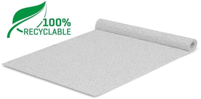 GJ Floors - Glitter loper (recyclebaar) | Wit - Breedte x Lengte: 1 meter / 3 meter