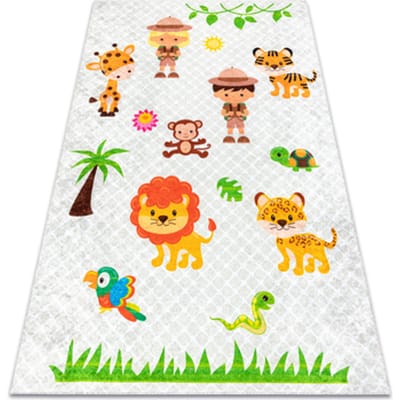 Kleden Rugsx JUNIOR 52104.801 tapijt wasbaar Safari's, dieren v 80x150 cm
