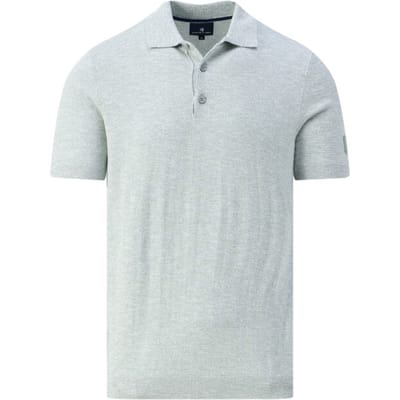 State of Art Poloshirt Fijngebreide Polo In Gemeleerde Look 47116106 3411 Mannen Maat - L