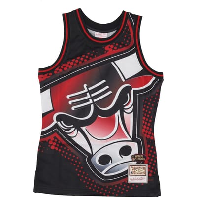 Basketball Type heren tanktop Nba Big Face 7.0 Fashion tank Chibul zwart