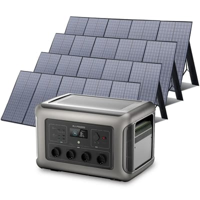 ALLPOWERS Zonnegeneratorset 3500W (R3500 + SP037 400W zonnepaneel) - R3500+4PCS SP037 400W zonnepaneel