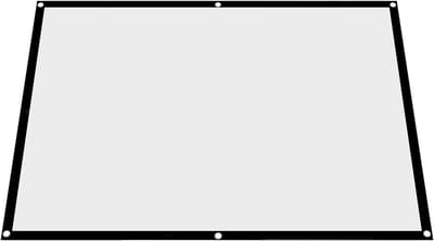 Projectiescherm - Vouwbaar Scherm - Thuisbioscoop Maken - Voor- en Achterprojectie - 100 inch - Wit