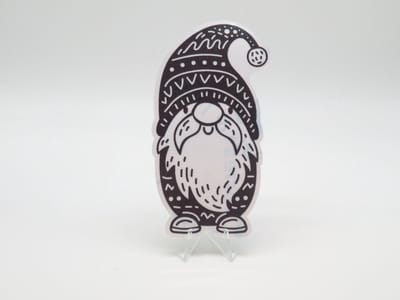 Kabouter met een Normale Snor Sticker - Kabouters met Snorren | Vera's Arts & Dice | Schattige Stickers - Handgemaakte Stickers - Journaling - Bullet Journal - Scrapbooking - Leuke Stickers - Laptop Sticker - Telefoon Sticker | Gnomes with Moustaches