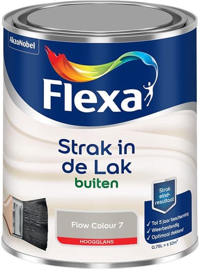 Flexa - Strak In De Lak Buitenlak Hoogglans - Flow Colour 7 - Mengverf - 750 Ml