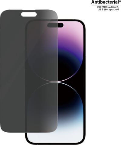 PanzerGlass Screenprotector geschikt voor Apple iPhone 14 Pro Max Glazen | PanzerGlass Classic Fit Screenprotector Privacy - Case Friendly