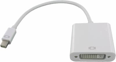 Dolphix - Mini DisplayPort male naar DVI female Adapter - 25cm - Wit