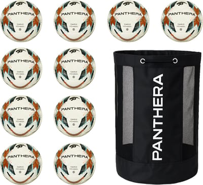 Panthera - Voetbal - Cario school - Set van 10 - Inclusief ballentas - Maat 5 - Voetballen
