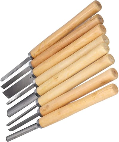 Houtbewerking Beitels - Gereedschap Set - Hout Snijden - 8 Verschillende Vormen - 36cm Lengte - Niet gespecificeerd
