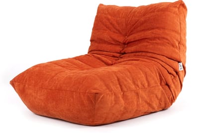 icon - Enzo Lounge Stoel - Chenille Fauteuil - Oranje
