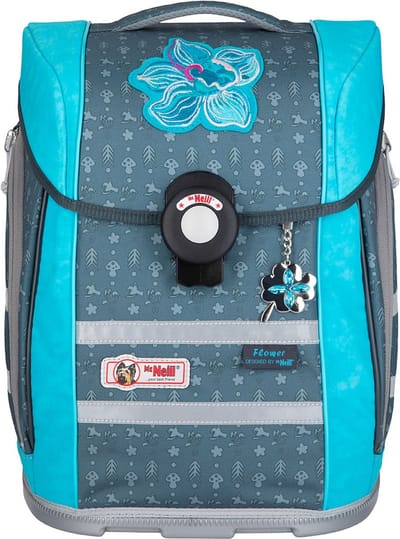 McNeill Schooltas Ergo Primero Schoolbag Flower Grijs Veelkleurig