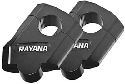 Motorfietsstuurverhogers Zwart Diameter 22mm (1 paar)