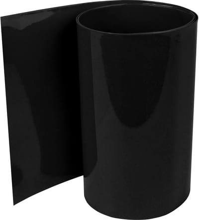 Krimpkous per meter zwart zonder lijm Vlakke maat 40mm (Ø25,5mm) 1 meter Krimpverhouding 2:1 Set voor het isoleren van oplaadbare 18650 batterijen zonder label (Ø25,5mm 1 meter) | Platte