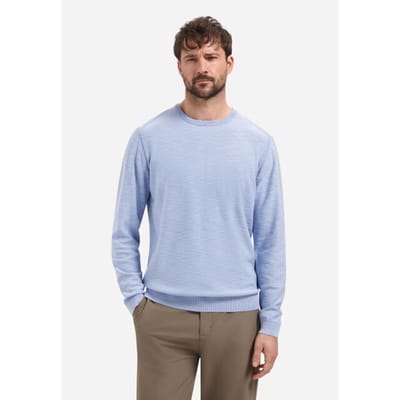 No Excess Pullover Crewneck Garment Dyed + Stone Washed Blue  XL