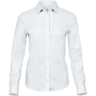 Tee Jays - WomenÂ´s Stretch Luxury Shirt - White maat XS