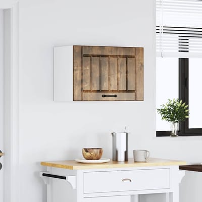vidaXL - Keukenbovenkast - Lucca - bewerkt - hout - gerookt - eikenkleurig