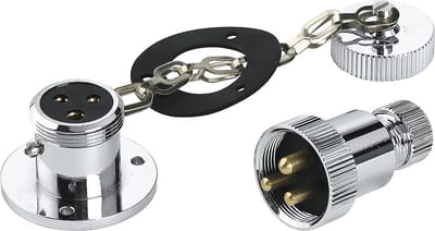 Waterdichte stekkerverbinding (plug & socket) 3-polig (3Ampere)