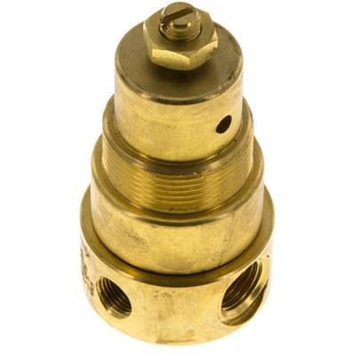 Drukregelaar G1/4'' 330l/min 0.2-3.0bar/3-44psi Messing Gassen Vloeistoffen
