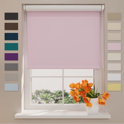 Rolgordijn Easy Verduisterend - Pink - 120 x 190 cm