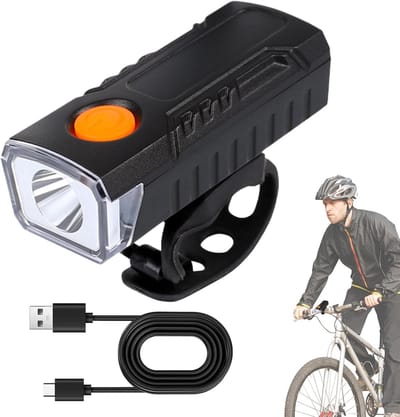 VHV - Fietslamp - oplaadbare fiets voorlamp - waterdicht - voor nachtritten, outdoor ritten, stadsfiets en mountainbike