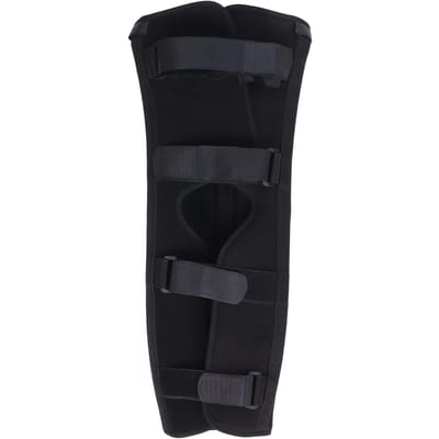 Immobilisateur de Genou Support Solide et Confortable Attelle Genou Pratique avec Quatre Sangles RéglablesS