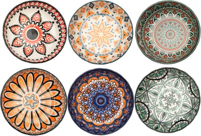 dipschalen, kleine kruidenschalen, sojasausschaaltjes, dipschaaltjes, tapas-schalen, kleine kruidenschalen, snackschalen, snackkommen set van 6 stuks, Ø 10 cm, voor sushi, snacks
