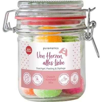 puremetics 3in1 doucheverzorging Shower confectionery Uit het hart, alle liefde Body foam Dames 200 g
