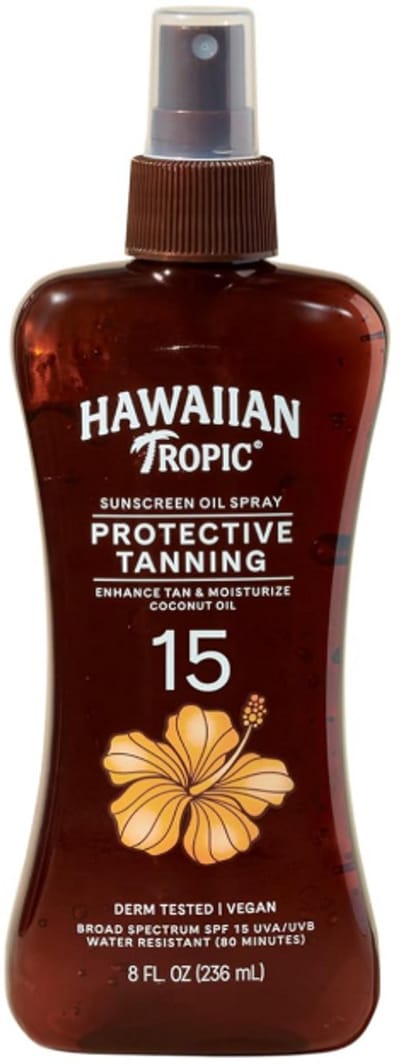 Hawaiian Tropic Protective Tanning Dry Oil SPF 15 Zonnespray - Breedspectrum Bescherming - 237 ml