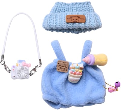 Dailygoods- Pluche Pupu-Pop Kleding - Poppenkleding 17 cm - Hoogwaardige Materialen - Eenvoudig Aantrekken - Comfortabele Pasvorm - Elegante Stijl