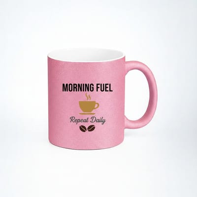 Morning Fuel Koffiemok - Repeat Daily Design | Perfect Cadeau voor Koffieliefhebbers