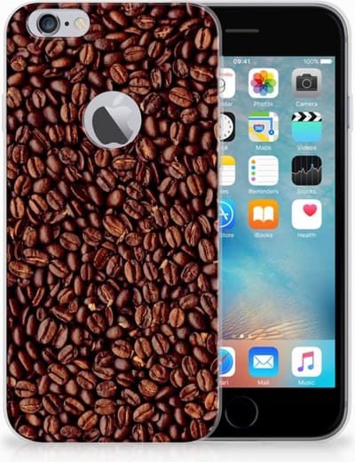Apple iPhone 6 Plus | 6s Plus Siliconen Case Koffiebonen